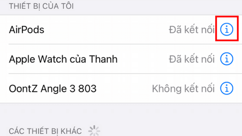 cài đặt airpods 3
