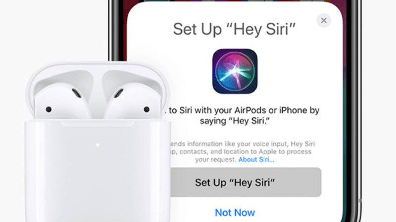 hey siri với airpods 2