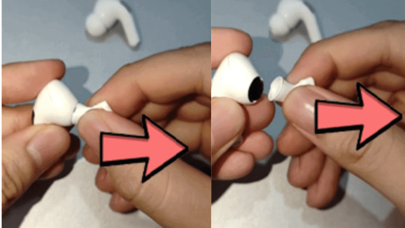 tháo nút tai airpods pro