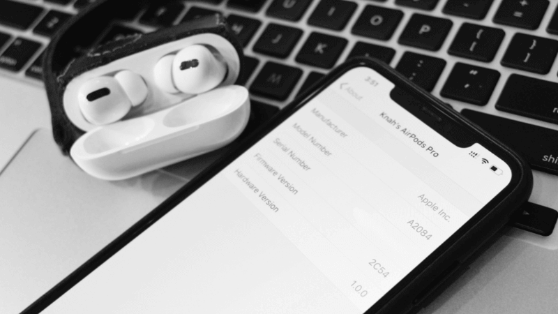 cập nhật firmware cho airpods thủ công