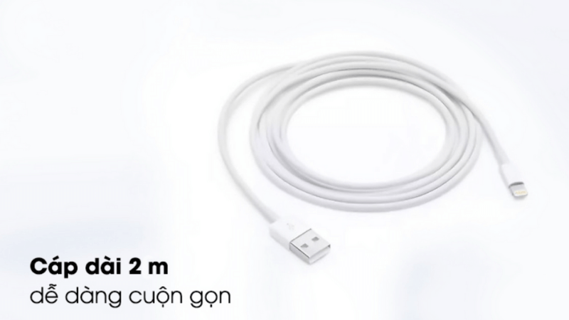kích thước dây sạc type c lightning