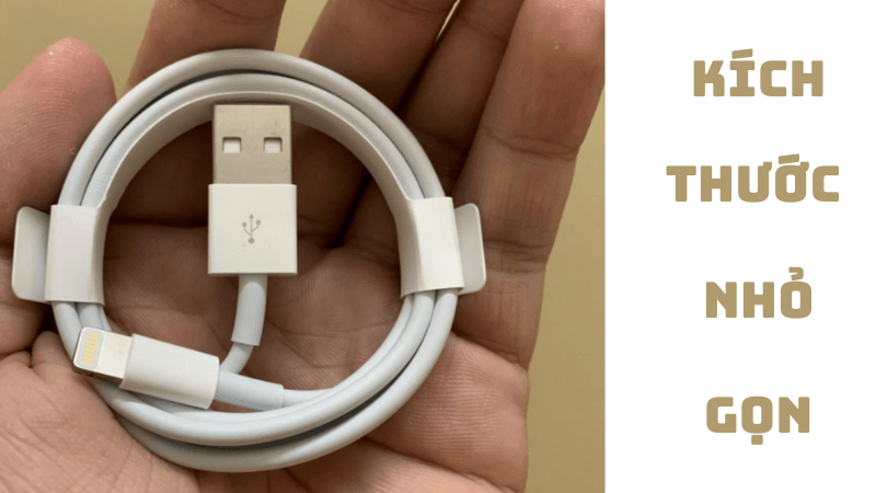 kích thước dây sạc usb lightning
